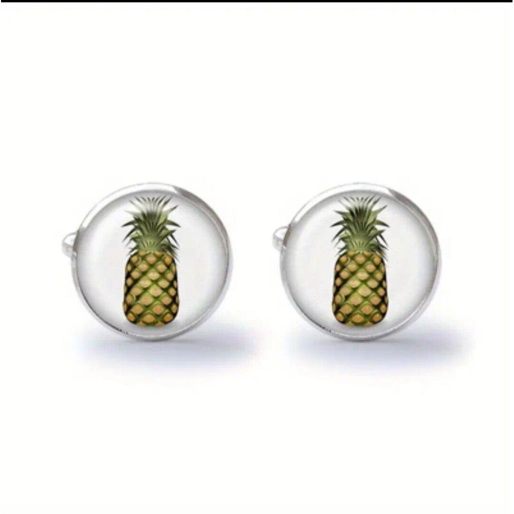 Pineapple Cufflinks Bronze #3765